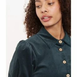 Louche Mollie Babycord Green Dress