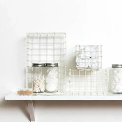 Mustard Made Set Of 3 Baskets In White