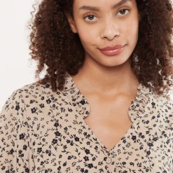 Louche Huberte V Neck Blouse