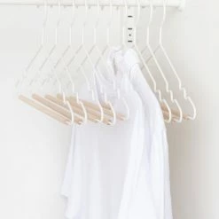 Mustard Made Adult Top Hangers Set Of 10 In White