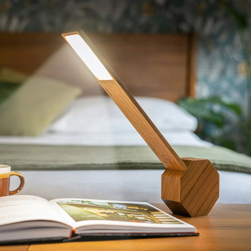 Gingko Cherry Octagon Plus Clock Desk Light 6 Gingko Cherry Octagon Plus Clock Desk Light