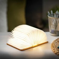 Gingko Mini Smart Book Light Orange Fabric