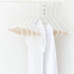 Mustard Made Childrens Top Hangers Set Of 10 In White