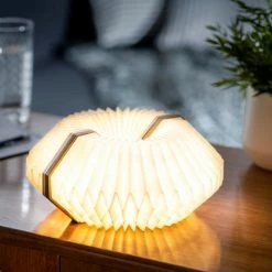 Gingko Smart Accordion Lamp Bamboo