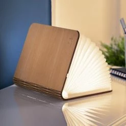 Gingko Large Natural Wood Walnut Smart Book Light