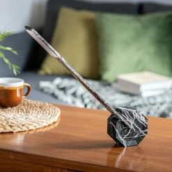 Gingko Octagon One Rechargeable Desk Light - Black Marble