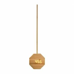 Gingko Bamboo Octagon Plus Desk Light