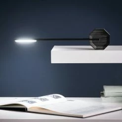 Gingko Black Octagon One Desk Lamp