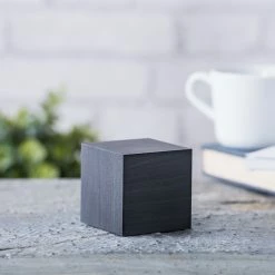 Gingko Black White LED Cube Click Clock