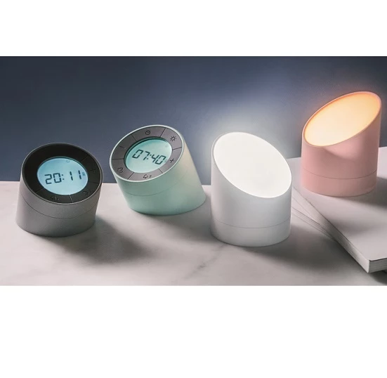 Gingko White Edge Alarm Clock Light 4 Gingko White Edge Alarm Clock Light