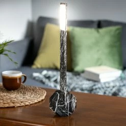 Gingko Black Marble Octagon One Desk Lamp