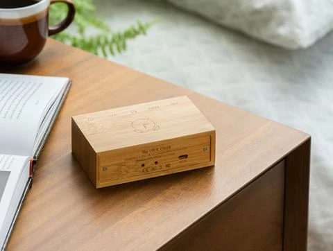 Gingko Bamboo Flip Click Clock 2 Gingko Bamboo Flip Click Clock