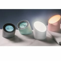 Gingko Green Edge Alarm Clock Light