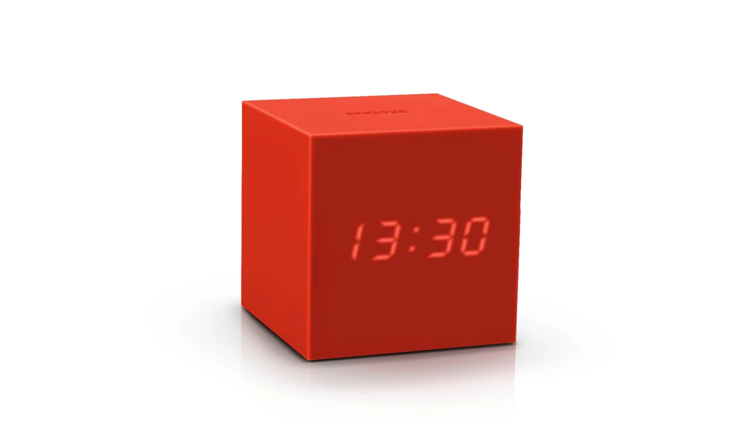 Gingko Red Gravity Cube Click Clock 1 Gingko Red Gravity Cube Click Clock