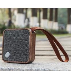 Gingko Walnut MI Square Pocket Speaker