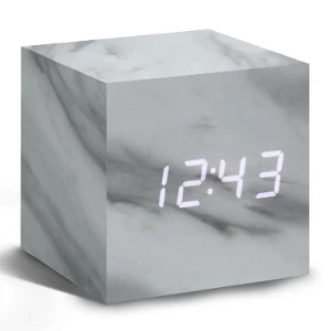 Gingko Marble Cube Click Clock 1 Gingko Marble Cube Click Clock