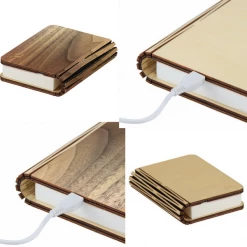 Gingko Walnut Mini LED Smart Book Light